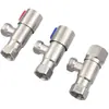 Válvula angular de rosca interna de 4 minutos, roscas macho e fêmea, conector rápido de rosca interna, aço inoxidável 304, válvula angular de rosca interna, rotativa, água fria e quente