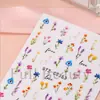 Belleza Completa Transfronterizo Nuevas Pegatinas para Uñas Primavera Frescas Florales Rosa Pegatinas para Uñas Estilo Francés