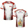 Sudadera de Fútbol para Hombre con Estampado de Bandera Canadiense Transpirable Camiseta de Entrenamiento para Exteriores Top Casual para Hombre