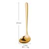 Colher de Sopa com Escorredor de Aço Inoxidável 304 Dourada Prateada Grão de Martelo Concha de Sopa Colher para Fondue Colher de Sopa Comercial com Cabo Longo