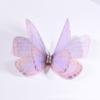 (Preço Total) Novas Asas de Borboleta de Tule Tridimensional de Camada Dupla de 5cm Feito à Mão DIY Acessórios de Grampo de Cabelo Estilo Antigo Materiais de Agulha
