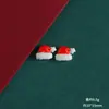Dibujos Animados Mini Muñeco de Nieve Navideño Regalo Reno Accesorios de Resina DIY Pegamento de Crema Funda de Teléfono Móvil Pasador Material para Joyería