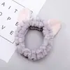 Versión coreana de diadema de orejas de gato tridimensional de franela para deportes, maquillaje, lavado de cara, accesorios para el cabello, fabricantes, regalo pequeño
