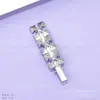 Accesorio Coreano y Japonés de Nuevo Estilo, Flor de Iris de Circonita para el Cabello, Pinza Minimalista de Alto Nivel para Flequillo, Diseño Único, Pasador de Alto Nivel para Mujeres