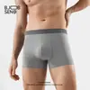 Cuecas Boxer Masculinas Personalizadas de Algodão de Fibra Longa de Xinjiang, Contagem de 100 Fios, Cintura Média, Tamanho Grande, Elásticas, Finas, Confortáveis