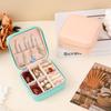 Caja de Joyería Conveniente Europea y Americana, Caja de Almacenamiento y Almacenamiento para Viaje de Negocios, Caja de Almacenamiento de Aretes de Viaje Compacta y Simple