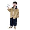 Chaqueta de Otoño para Niño 2025 Nuevo Estilo Coreano Camisa Infantil Casual Estilo Occidental Cárdigan para Niño Pequeño de Primavera y Otoño