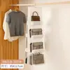 Saco de Armazenamento Saco Pendurado Pendurado Oito Lados Duplos Transparente Seis Camadas Saco de Armazenamento Quarto Guarda-Roupa Saco de Armazenamento Saco de Pó