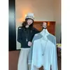 SUSAN Estilo Coreano de Otoño Suave Encaje Patchwork Volantes Reductor de Edad Temperamento Jersey Cuello Redondo Manga Larga Camiseta TC702