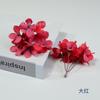 16 hortensias artificiales pintadas al óleo con tenedor, flores de color otoñal, cajas de flores, decoración de regalos con manualidades florales y materiales para hacer flores.