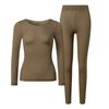 Ropa interior térmica de otoño e invierno para mujer, ropa interior de piel y músculos, camiseta interior invisible con ácido hialurónico y manga larga sin costuras para mujer