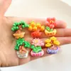 Lingote de Oro de Año Nuevo Planta en Maceta Accesorios de Resina, Árbol de la Fortuna Colgante para Pasador DIY, Funda de Teléfono Hebilla de Zapato, Adorno para Coche