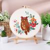 Original novo diy artesanal bordado material pacote de esquilo coruja Fox gato alce transfronteiriço Inglês