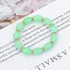 Pulsera de Cuentas Espaciadoras de Jade Imitación al por Mayor para Mujer, Moda Coreana y Japonesa, Joyería de Cristal Colorido