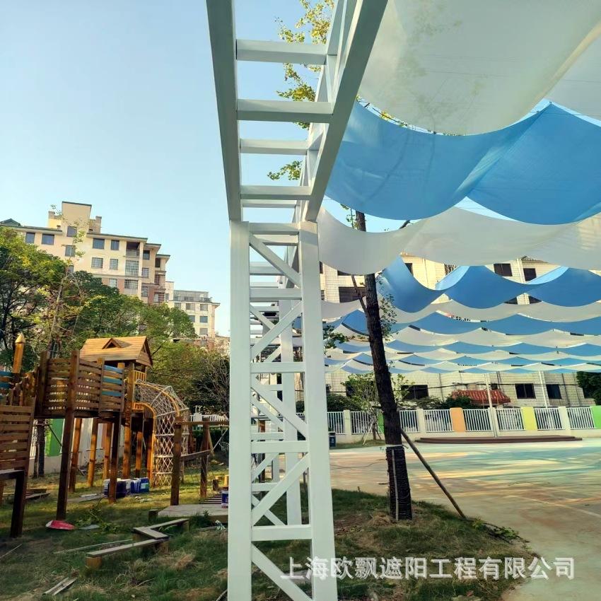 幼儿园操场遮阳网加工