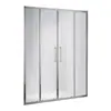 Polea Personalizada Dos Fijas Dos Deslizantes Puerta de Ducha Venta al por Mayor Acero Inoxidable 304 Rueda Colgante Mampara de Puerta de Baño