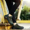 Sapatos masculinos de primavera e outono, sapatos casuais para atividades ao ar livre, sapatos de caminhada, versão coreana do tênis Joker, antiderrapantes, confortáveis, sapatos de trabalho, uma geração de cabelo