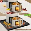 Almofada Protetora Quadrada para Fundo de Air Fryer de Silicone Resistente a Altas Temperaturas, Doméstica de Cozinha, para Forno, Transfronteiriça Explosiva