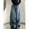 Jeans Retro Americanos Scimitar para Mujer Primavera 2026 Nuevo Estilo Talla Grande Diseño Holgado Pantalones de Pierna Ancha