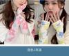 Mangas de Hielo con Flores para Mujer Mangas de Seda de Hielo Estilo Hyuna Mangas de Hielo Edición Estudiante Lindas Transpirables Dibujos Animados Finas Ins Verano Chica Caliente