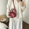 Bolso cruzado casual con textura para mujer, Nueva moda Primavera 2026, Color sólido, Bolso de mano simple, Bolso cuadrado pequeño
