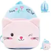 Mochila Escolar Fofa para Bebê e Criança Pequena Mochila de Bebê Bolsa de Pelúcia 1 Ano 2 Anos e Mais Velha Bolsa de Desenho Animado para Menina