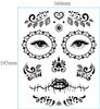 Tatuajes de payasos del escuadrón suicida de la Fuerza de Tarea X de Halloween, tatuajes de payasos de Harley Queen