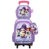 Nueva Lindo Carrito Escolar para Estudiantes de Primaria Grados 3~6 Set de Tres Piezas de Dibujos Animados Mochila Escolar de Dos Ruedas Seis Ruedas para Niños Lista para la Venta
