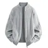 Nuevo suéter casual de moda estilo old money de lujo ligero con cuello alto y manga larga para hombre, tejido de punto de manga larga para hombre, cárdigan para hombre, chaqueta para hombre