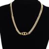 Joyería de acero inoxidable acero de titanio Cadena de clavícula Doble D Collar de oro al por mayor Hombres y mujeres Parejas Nicho Pulsera brazalete