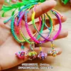 Joyería de Venta Caliente Festival del Bote del Dragón Pulsera de Cuerda Colorida Tejida a Mano Espiral Columna de Dragón Suerte Cuerda de Mano Colorida