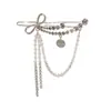 Coreia do Sul Dongdaemun Presilha de Cabelo com Laço e Strass Franja com Tassel Presilha Lateral Presilha Bico de Pato Temperamento de Fada Feminino