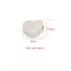 En stock Perlas de Corazón de Amor con Agujero Pequeño Acero Inoxidable Pulido Fino Apertura de 1.8 Agujero Horizontal Agujero Vertical Accesorios para Joyería de Collar DIY