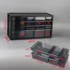 Caja de Elementos de Cajón de Escritorio de Plástico Japonés Caja de Almacenamiento Tipo Bloque de Construcción Estante para Materiales de Componentes Electrónicos Gabinete con Herramienta para Clasificar Tornillos