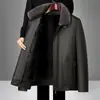 Fornecimento Especial Transfronteiriço Jaqueta de Couro Masculina de Inverno Casual de Negócios Gola Lapela Couro e Pelo Integrados Espessada Com Veludo Adicional Jaqueta Casaco de Couro PU