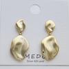 Pendientes de Suministro Transfronterizo Aguja de Plata S925 Forma de Hoja Pendientes Únicos Brillo Exquisito Color Oro Real Pendientes Conservadores de Color para Mujer