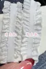 Em Estoque Renda Franzida Dupla Face de 2,5cm/1,5cm para Lingerie, Acabamento de Manga de Casamento DIY Feito à Mão Elástico