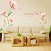 (Nua) Adesivos de Parede de Flores Criativas Papel de Parede Romântico para Sala de Estar Parede da TV Autoadesivo Quarto Aconchegante Parede ao Lado da Cama