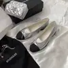 Sapatilhas femininas super macias estilo pele de ovelha com blocos de cor, solas macias, sapatilhas de balé com laço raso, mocassins baixos para o dia a dia