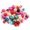 Abs brilhante imitação pérola 3-12mm buraco moinho de água cor plástico redondo contas soltas frisado hairpin acessórios de joias