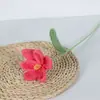 Flor de Tulipan Terminada Hecha a Mano con Lana Flor de Lana Tejida a Crochet Flor Artificial Flor Inmortal Tulipan Abierto y Cerrado Flor de Lana de Tulipan