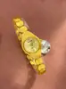 Comercio Exterior Transfronterizo Celebridad de Internet Más Vendido Reloj de Cuarzo de Lujo al por Mayor Modelo Nuevo Reloj para Mujer Compacto Estilo Nicho para Estudiantes