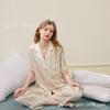 Pijama de Seda Helada Tulipán Nebuloso de Verano Nuevo Estilo para Mujer, Estilo Delgado Francés, Se Puede Usar Afuera, Set de Ropa de Casa para Mujer al Por Mayor