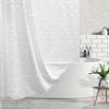 Cortinas de Chuveiro Impermeáveis com Recortes Estilo Boêmio Selecionadas Cuidadosamente, Cortinas de Chuveiro Espessas de Cor Sólida para Banheiro de Hotel, Atacado de Fabricantes