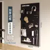 Estantería de Tablero Perforado para Sala de Estar Almacenamiento en Toda la Pared Puerta de Entrada Tablero Colgante para Entrada Decoración de Pared Tablero Perforado de Metal