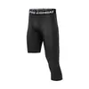 Calça de Compressão de Basquete Transfronteiriça, Comprimento 3/4 e 1/2, Alta Elasticidade, Secagem Rápida, Calça Longa para Treinamento Físico, Camada Base Esportiva, Compressão Unissex
