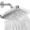 Chuveiro Quadrado para Banheiro 6 polegadas ABS Cromado Chuveiro Estilo Americano Chuveiro de Teto