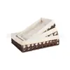 Cesta de Armazenamento Trançada Dropshipping Transfronteiriço Caixa de Armazenamento para Mesa de Centro de Mesa Cesta de Armazenamento para Lanches Cosméticos Caixa de Armazenamento de Rattan