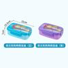 Lonchera de Plástico de Dibujos Animados, Lonchera Portátil Dividida, Lonchera para Exteriores con Cubiertos, Lonchera Sellada para Trabajadores de Oficina, Apta para Microondas