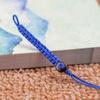 Corda de Lanyard com Nó Plano Trançado Artesanal Fivela de Colar Ajustável com Nó Plano Cordão para Chaveiro de Bolsa Joia com Padrão Nacional